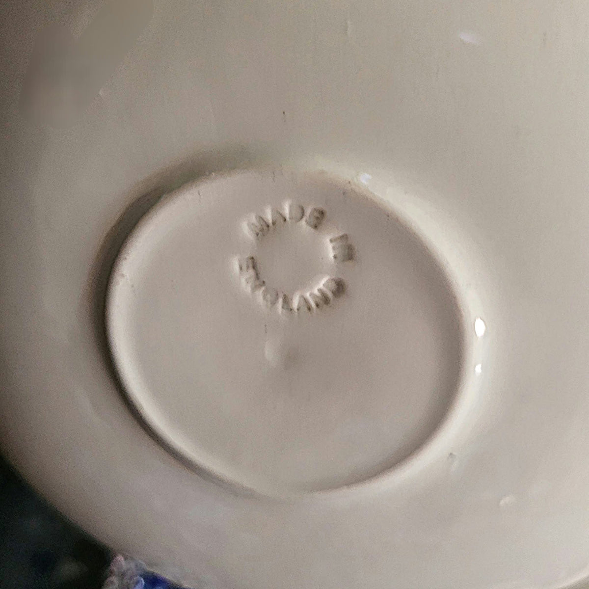 Vintage Unique Blue Willow Cup & Saucer Suncatcher