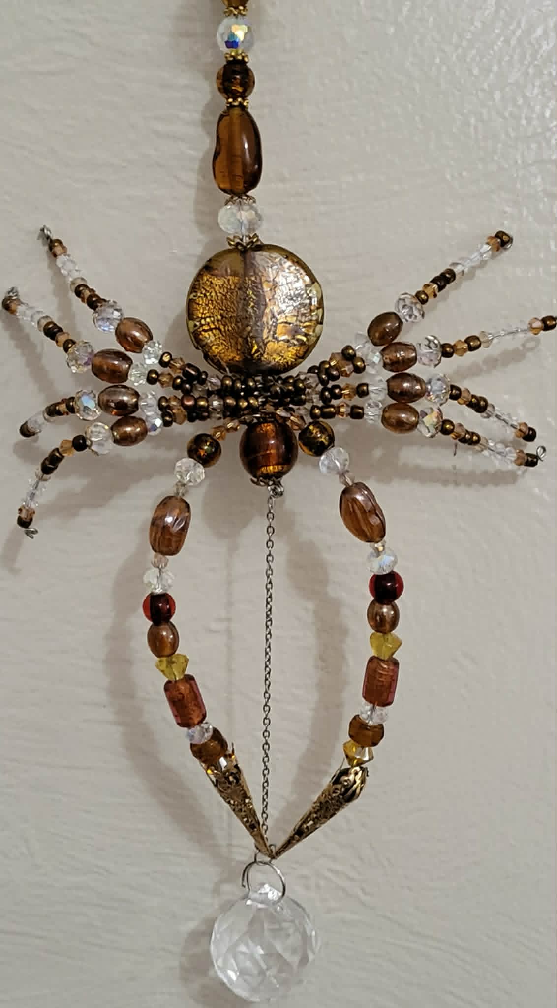 Amber & Prisms Scorpion Spinner Suncatcher