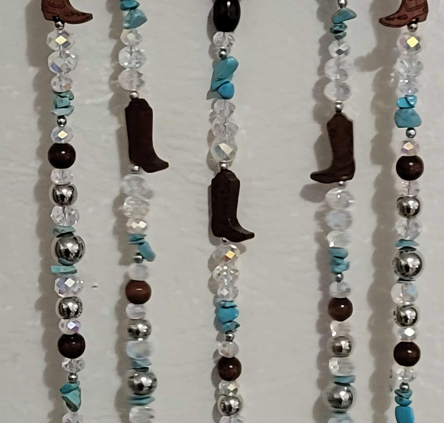 Horseshoe - Cowboy Boots Suncatcher, Garden Art, Yard Decor, Window Art