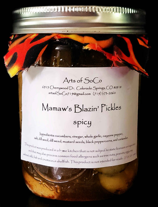 Mamaw's Blazin' Pickles - Spicy