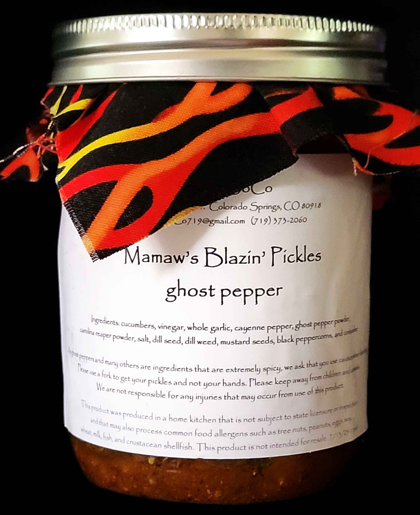 Mamaw's Blazin' Pickles - Ghost Pepper