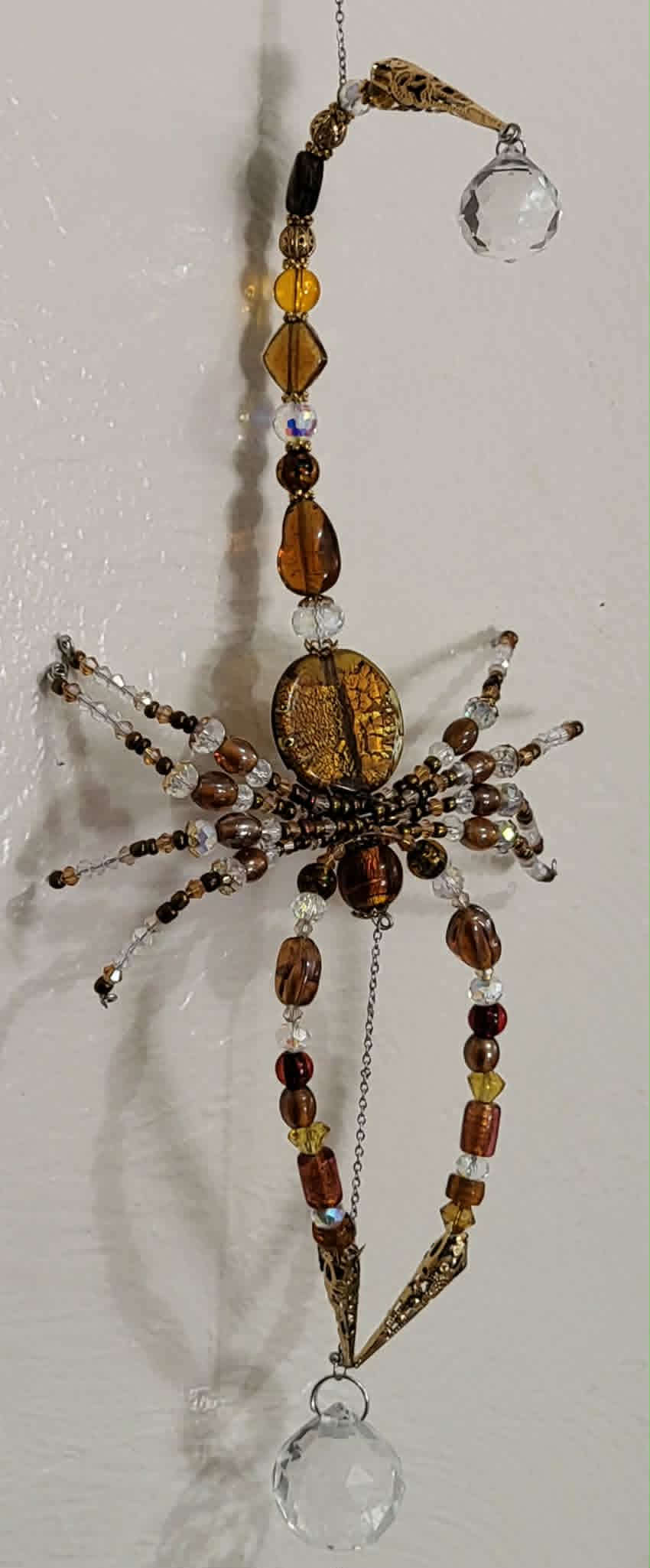 Amber & Prisms Scorpion Spinner Suncatcher