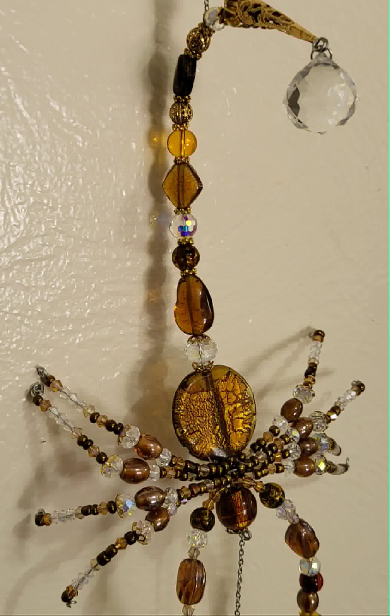 Amber & Prisms Scorpion Spinner Suncatcher